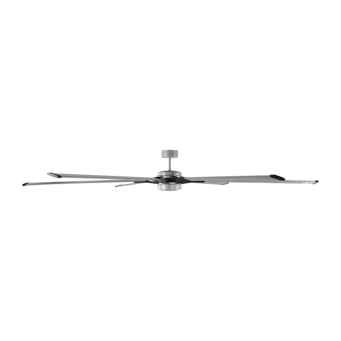 96``Ceiling Fan from the Loft collection in Painted Brushed Steel finish
