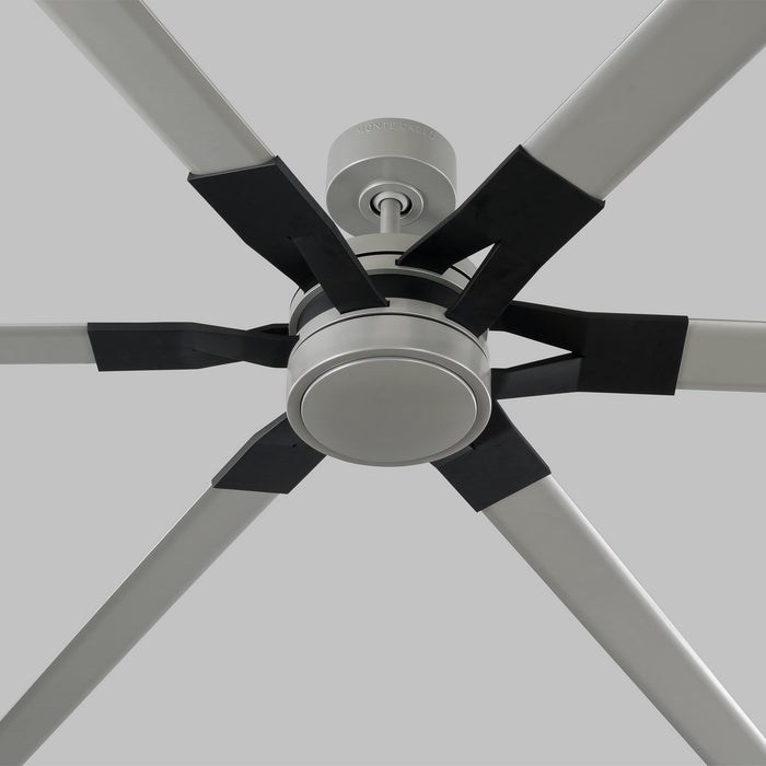 96``Ceiling Fan from the Loft collection in Painted Brushed Steel finish