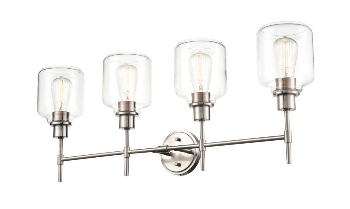 Millennium - 6944-SN - Four Light Vanity - Asheville - Satin Nickel
