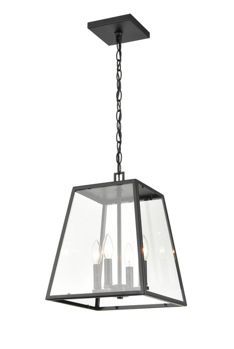 Millennium - 8014-PBK - Four Light Outdoor Lantern - Grant - Powder Coat Black