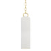 Hudson Valley - 2384-AGB/WH - One Light Pendant - Brookville - Aged Brass/Soft Off White