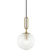 Hudson Valley - 7110-AGB - One Light Pendant - Jewett - Aged Brass