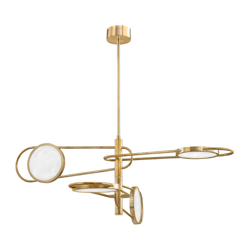 Hudson Valley - 8724-AGB - LED Chandelier - Jervis - Aged Brass