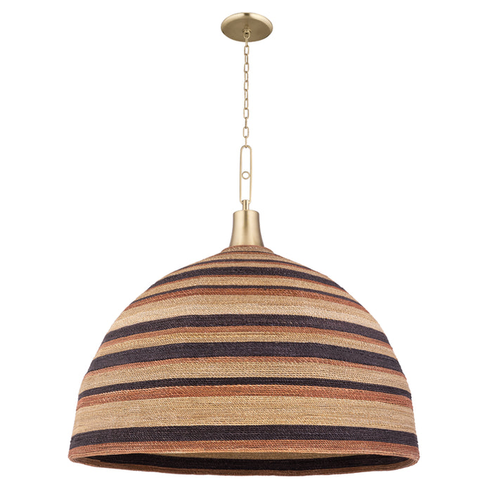 Hudson Valley - 9340-AGB - One Light Pendant - Lido Beach - Aged Brass