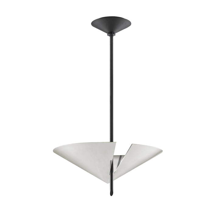 Hudson Valley - 9711-PN/BK - Two Light Pendant - Equilibrium - Polished Nickel/Black