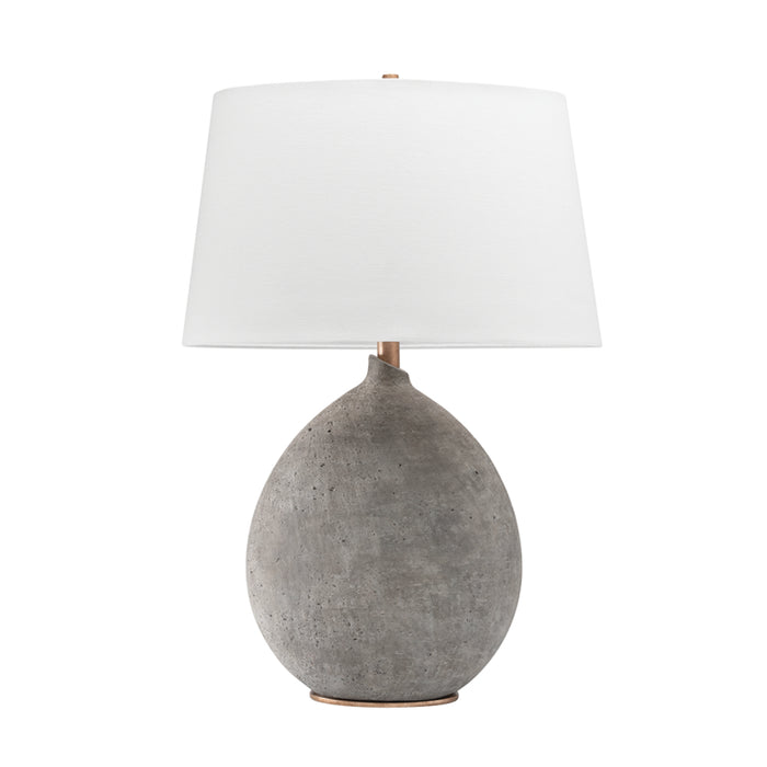Hudson Valley - L1361-GRY - One Light Table Lamp - Denali - Gray