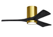 Matthews Fan Company - IR3HLK-BRBR-BK-42 - 42``Ceiling Fan - Irene - Brushed Brass
