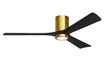 Matthews Fan Company - IR3HLK-BRBR-BK-60 - 60``Ceiling Fan - Irene - Brushed Brass