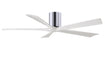 Matthews Fan Company - IR5H-CR-MWH-60 - 60``Ceiling Fan - Irene - Polished Chrome