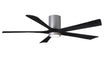 Matthews Fan Company - IR5HLK-BN-BK-60 - 60``Ceiling Fan - Irene - Brushed Nickel