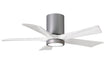 Matthews Fan Company - IR5HLK-BN-MWH-42 - 42``Ceiling Fan - Irene - Brushed Nickel