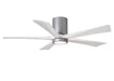 Matthews Fan Company - IR5HLK-BN-MWH-52 - 52``Ceiling Fan - Irene - Brushed Nickel