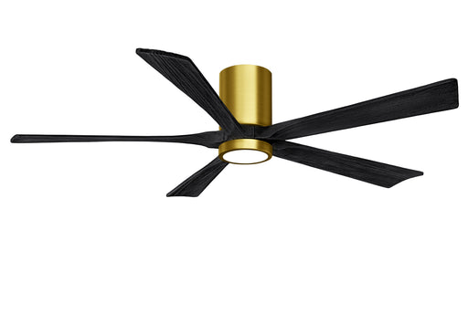 Matthews Fan Company - IR5HLK-BRBR-BK-60 - 60``Ceiling Fan - Irene - Brushed Brass