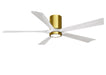 Matthews Fan Company - IR5HLK-BRBR-MWH-60 - 60``Ceiling Fan - Irene - Brushed Brass