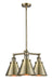 Innovations - 207-AB-M13-AB-LED - LED Chandelier - Franklin Restoration - Antique Brass