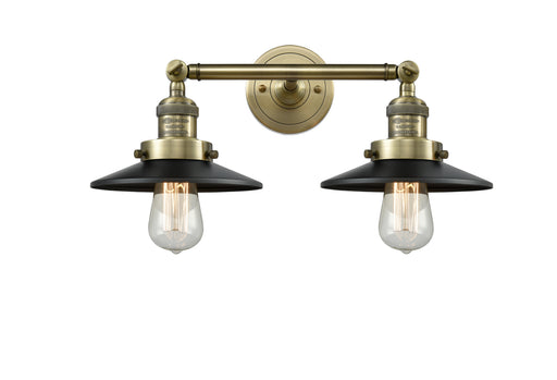 Innovations - 208-AB-M6 - Two Light Bath Vanity - Franklin Restoration - Antique Brass