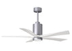 Matthews Fan Company - PA5-BN-MWH-52 - 52``Ceiling Fan - Patricia - Brushed Nickel
