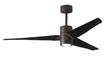 Matthews Fan Company - SJ-TB-BK-60 - 60``Ceiling Fan - Super Janet - Textured Bronze