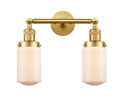 Innovations - 208-SG-G311 - Two Light Bath Vanity - Franklin Restoration - Satin Gold