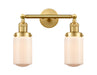 Innovations - 208-SG-G311 - Two Light Bath Vanity - Franklin Restoration - Satin Gold