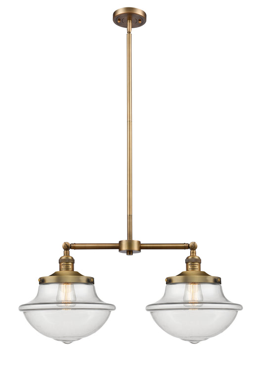 Innovations - 209-BB-G542 - Two Light Island Pendant - Franklin Restoration - Brushed Brass