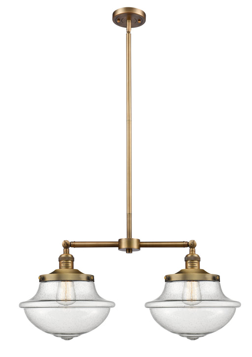 Innovations - 209-BB-G544 - Two Light Island Pendant - Franklin Restoration - Brushed Brass