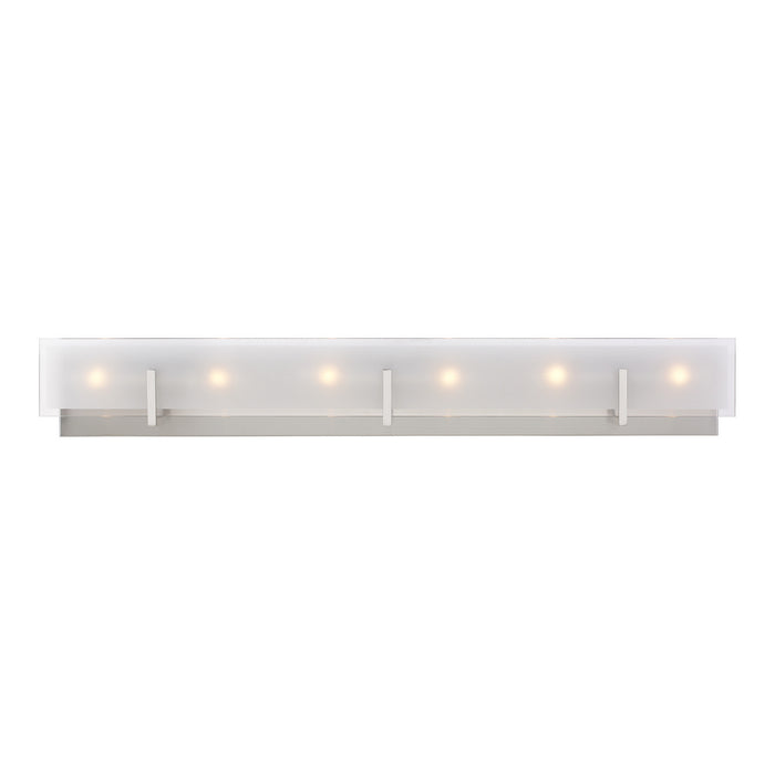 Generation Lighting - 4430806-962 - Six Light Wall / Bath - Syll - Brushed Nickel