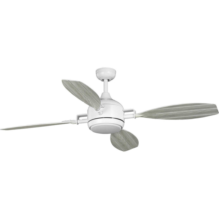 Progress Lighting - P250040-028-30 - 56``Ceiling Fan - Rudder - Satin White