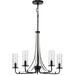 Progress Lighting - P400209-031 - Five Light Chandelier - Riley - Black