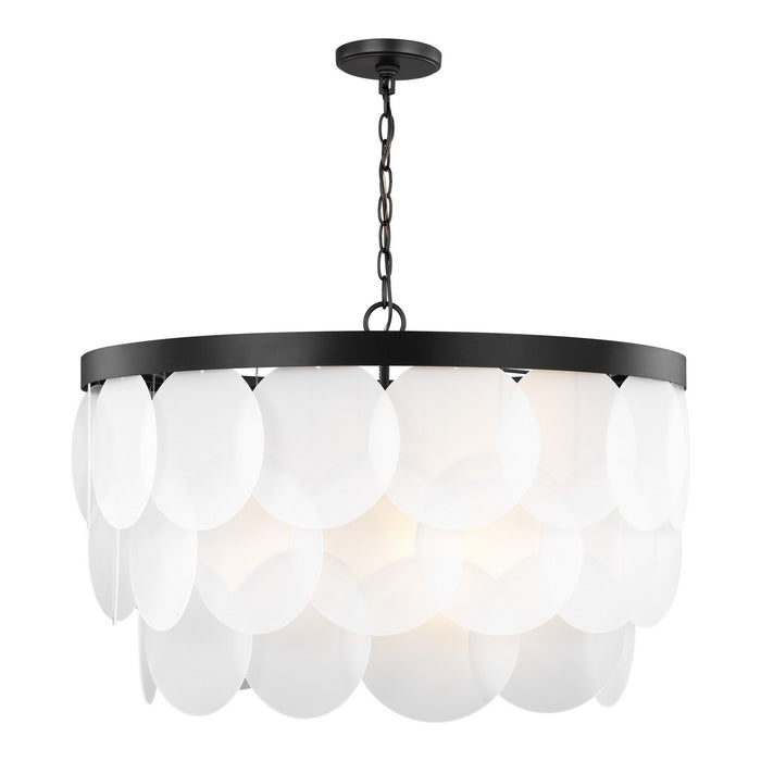 Generation Lighting - 5202508-112 - Eight Light Pendant - Mellita - Midnight Black
