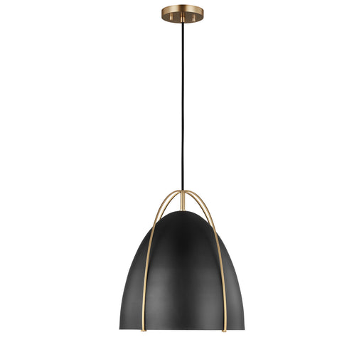 Generation Lighting - 6551701-848 - One Light Pendant - Norman - Satin Brass