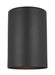 Generation Lighting - 8313801EN3-12 - One Light Outdoor Wall Lantern - Outdoor Cylinders - Black