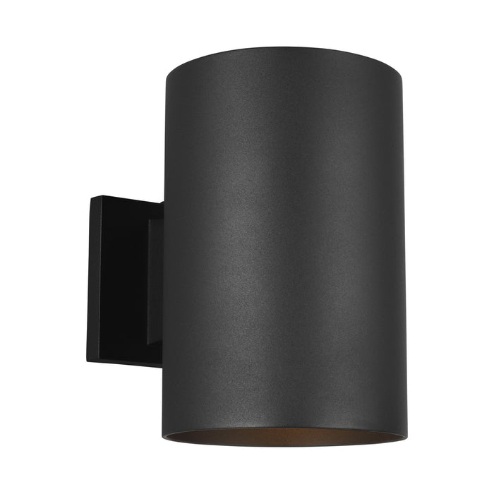 One Light Outdoor Wall Lantern from the Outdoor Cylinders collection in Black finish