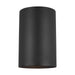 Generation Lighting - 8313901-12 - One Light Outdoor Wall Lantern - Outdoor Cylinders - Black