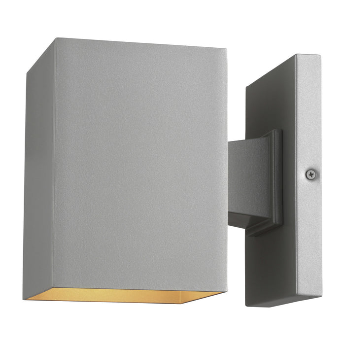 One Light Outdoor Wall Lantern from the Pohl collection in Painted Brushed Nickel finish