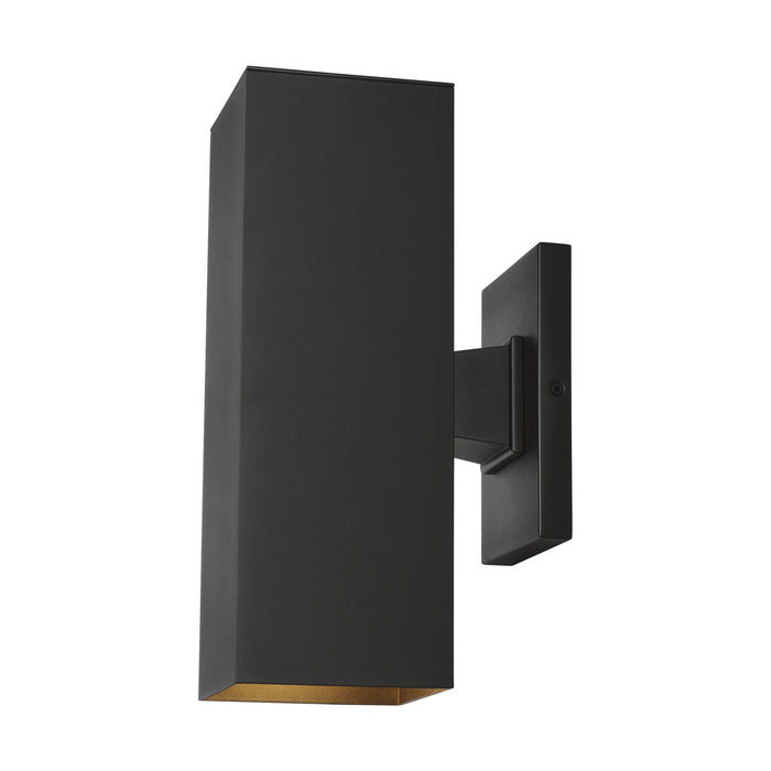 Two Light Outdoor Wall Lantern from the Pohl collection in Black finish
