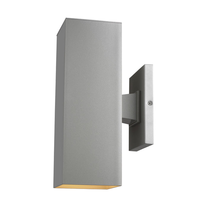 Two Light Outdoor Wall Lantern from the Pohl collection in Painted Brushed Nickel finish