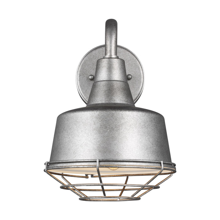 Cage from the Barn Light collection in Weathered Pewter finish
