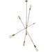 Dainolite Ltd - 816P-AGB - Six Light Pendant - Aged Brass