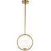 Dainolite Ltd - ADR-101P-AGB - One Light Pendant - Adrienna - Aged Brass