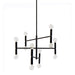 Dainolite Ltd - AVA-2012C-MB - 12 Light Chandelier - Ava - Matte Black