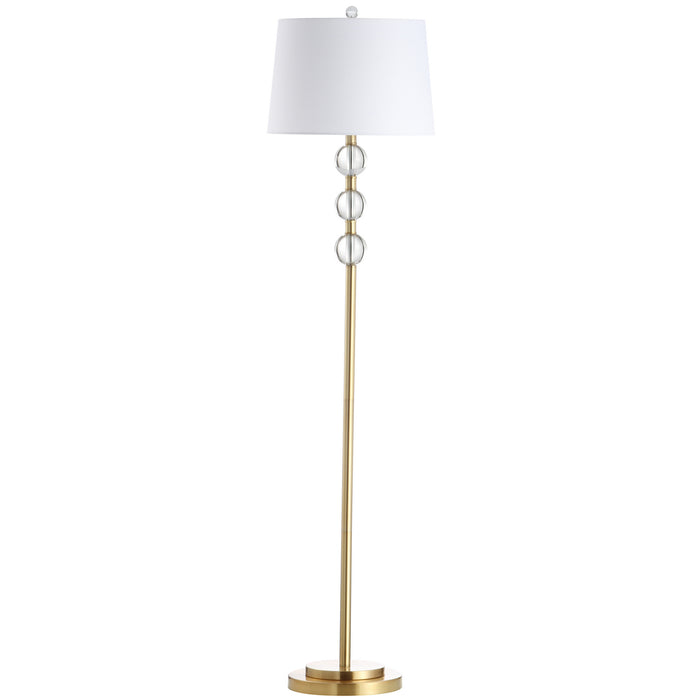 Dainolite Ltd - C182F-AGB - One Light Floor Lamp - Rose - Aged Brass