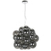 Dainolite Ltd - CMT-206P-SM-PC - Six Light Pendant - Comet - Smoke