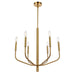 Dainolite Ltd - ELN-246C-AGB - Six Light Chandelier - Eleanor - Aged Brass