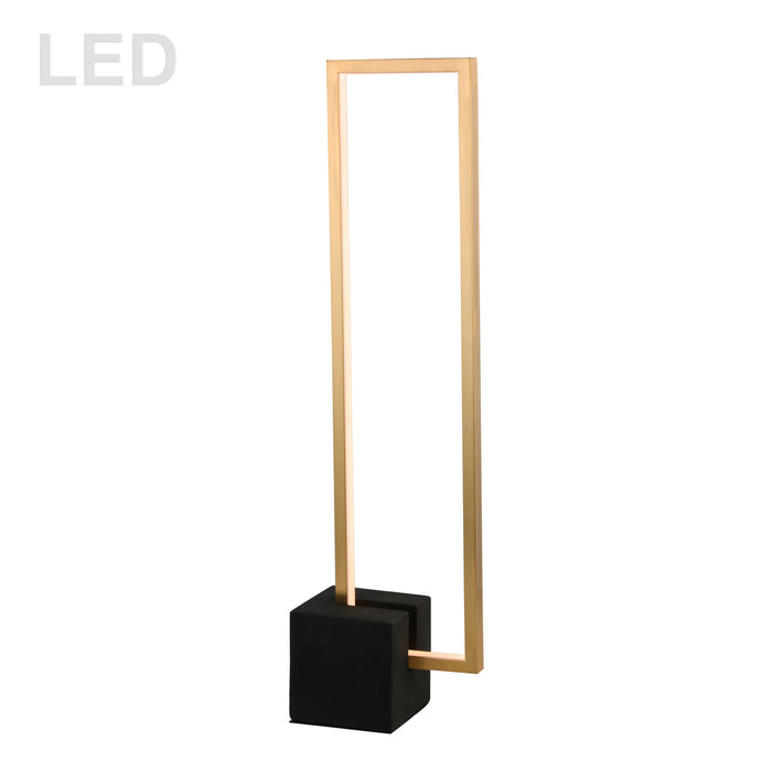 Dainolite Ltd - FLN-LEDT25-AGB-MB - LED Table Lamp - Florence - Aged Brass