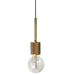 Dainolite Ltd - RSW-41P-AGB - One Light Pendant - Roswell - Aged Brass