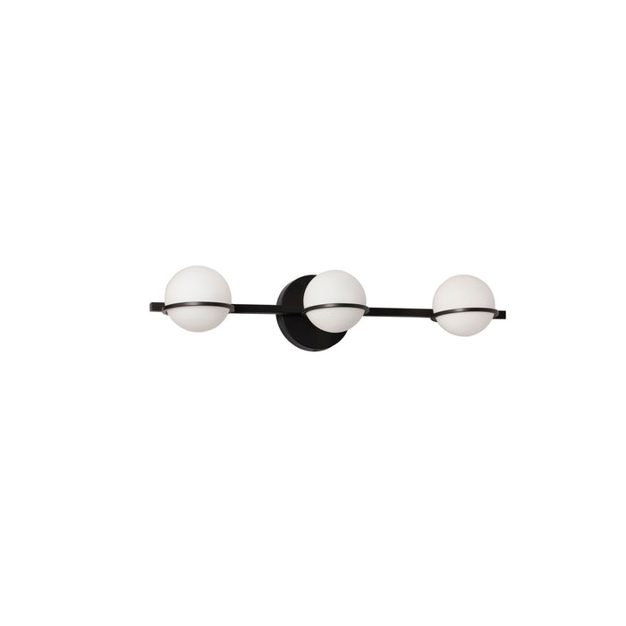 Dainolite Ltd - SOF-233W-MB - Three Light Vanity Fixture - Sofia - Matte Black