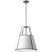 Dainolite Ltd - TRA-1P-BK-WH - One Light Pendant - Trapezoid - Matte Black