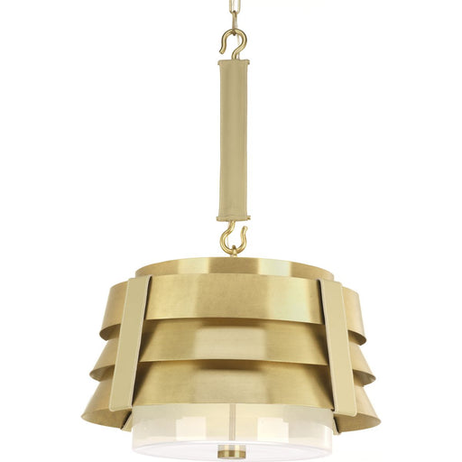 Progress Lighting - P500198-160 - Three Light Pendant - Point Dume - Brushed Brass
