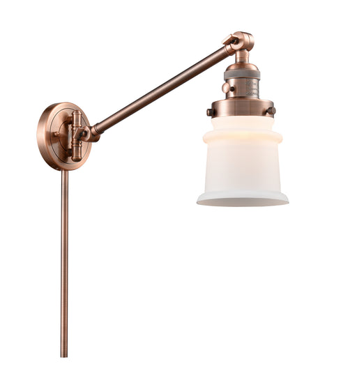 Innovations - 237-AC-G181S - One Light Swing Arm Lamp - Franklin Restoration - Antique Copper